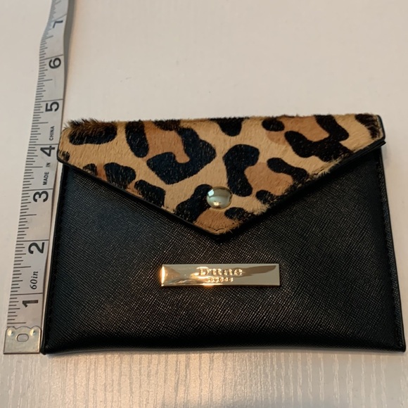 DUNE London Leopard Wallet Calf Hair Coin Purse - Picture 6 of 7